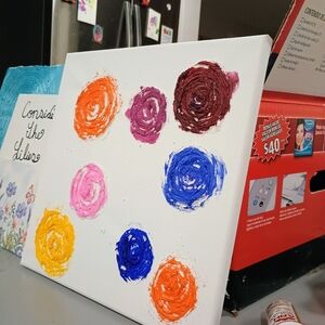 Colorful Swirl Canvas Art